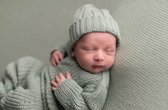 Geboorte mutsje Mint | Babykleding | Biologisc | Anti allergie | groen
