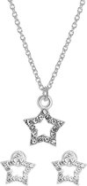 Byoux set ketting met oorbellen sterretje