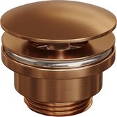 Brauer Copper Edition Wastafelplug - always open - PVD - geborsteld koper