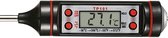 DrPhone TP101 Pro Edition - Thermomètre - Thermomètre de cuisine - Acier inoxydable - Nourriture Lait, Viande, BBQ, Water, Noir Zwart - Four
