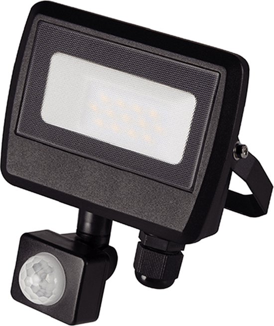 Floodlight met sensor 10 Watt. 4000 K