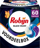Robijn Classics Black Velvet 3-in-1 Wascapsules - 4 x 15 wasbeurten - Voordeelverpakking