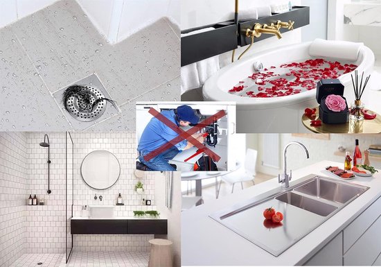 Filtre de vidange d'évier de cuisine en acier inoxydable de qualité supérieure 80mm/82mm/84mm – Bouchon de rechange pour lavabo en acier de haute qualité  13