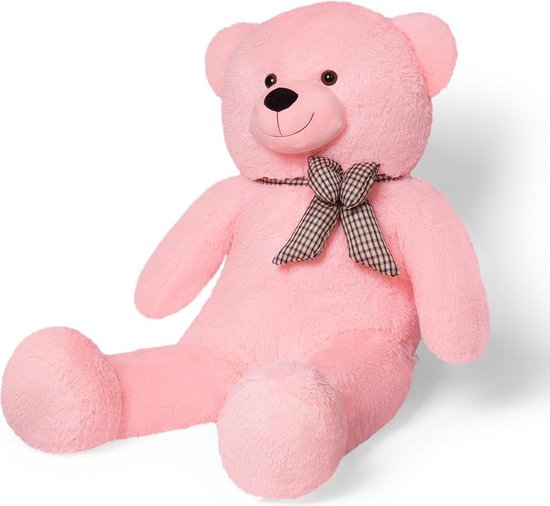 Sausudols XXXL Knuffelbeer 140 cm - Grote Teddybear Pluchepop voor Kinderen en Vriendin, Donkerbruin