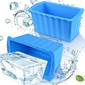 Extra grote ijsblokvormen - Herbruikbare siliconen vormen voor ijsbad en koeler, blauw Ice mold