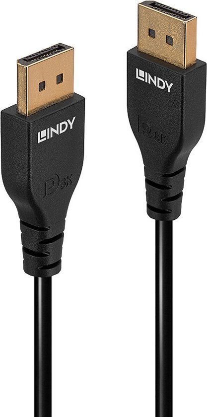 Lindy 36461, 1 m, DisplayPort, DisplayPort, Mannelijk, Mannelijk, 7680 x 4320 Pixels