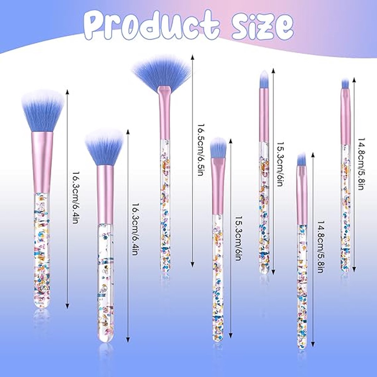 Goedkoopste professionele make-up-kwastenset, eersteklas synthetische kwasten, voor poeder, vloeibare crème, gezicht, oogschaduw, cosmetische kwast 7