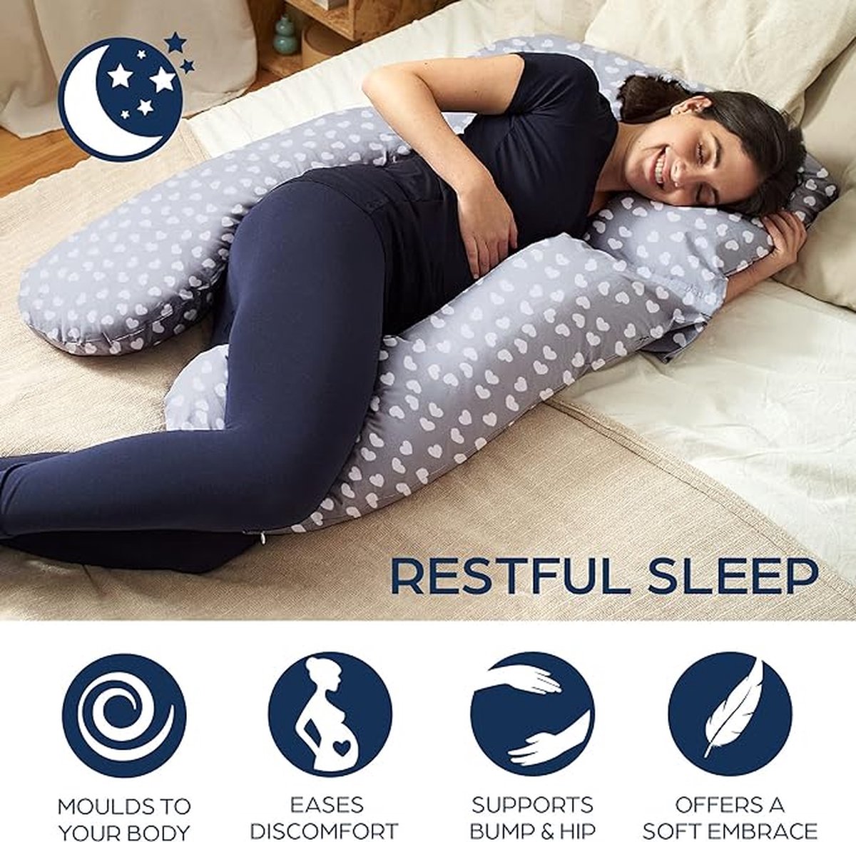 Goedkoopste Borstvoedingskussen,zijslaapkussen, Katoen -pregnancy pillow, support pillow