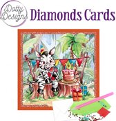 Dotty Designs Diamond Cards - Zebra Party