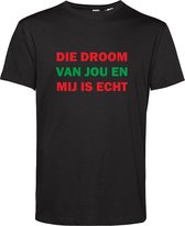 T-shirt Die droom van jou en mij is echt | NEC Supporter | Nijmegen | Bekerfinale | Zwart | maat XL