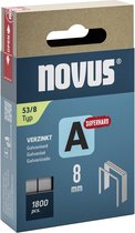 Novus Tools Nietjes type 53 1800 stuk(s) 042-0775 Afm. (l x b x h) 8 x 11.3 x 8 mm