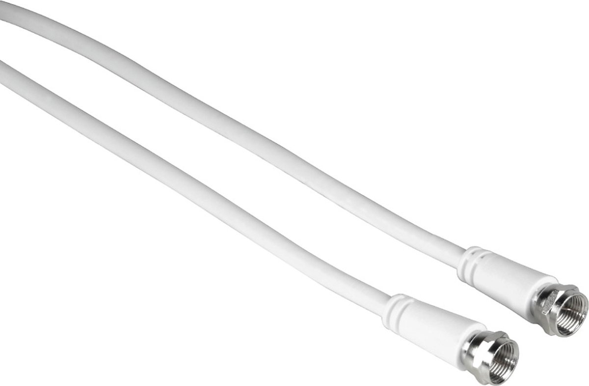 Hama 00205040 coax-kabel 10 m F Wit