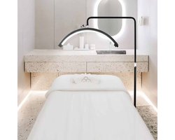 Allure Lashes® Moon Light PRO zwart - Salon Lamp - Wimper Lamp - Beauty Lamp - Halve Ringlamp - Booglamp