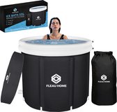 Fleau Home IJsbad XXL PRO - Unieke Isolatie & Comfort - Zitbad met deksel & pomp - Ice Bath Bucket - Dompelbad - Opblaasbaar - Opblaasbaar Bad - Wim Hof methode