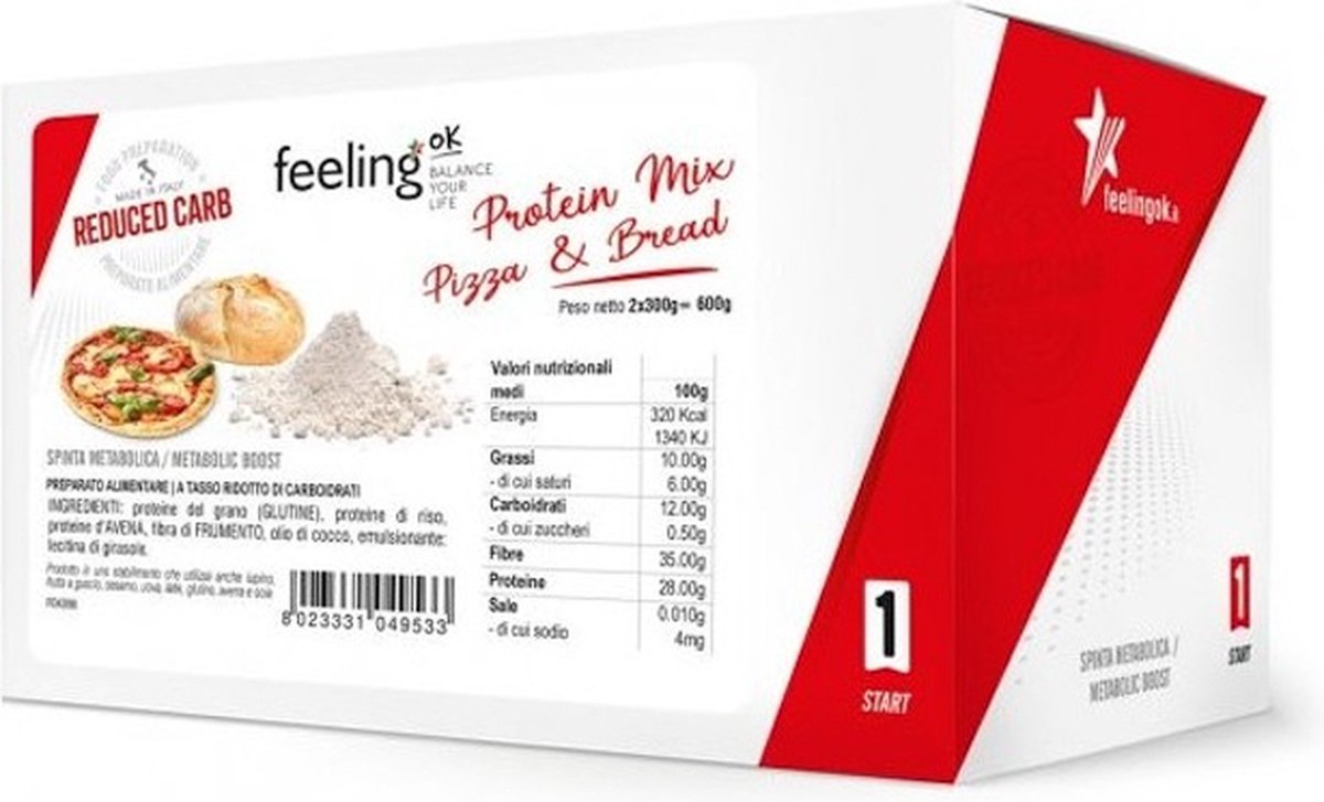 Feeling OK | Protein Mix | Pizza & Bread | 2 x 300g