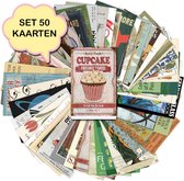 Set de 50 cartes différentes American Vintage - cartes postales - botanique - karton solide - dos vierge - 15x10 cm