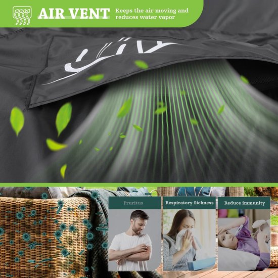 Loungesethoes 255x255x70 cm. - Aerocover