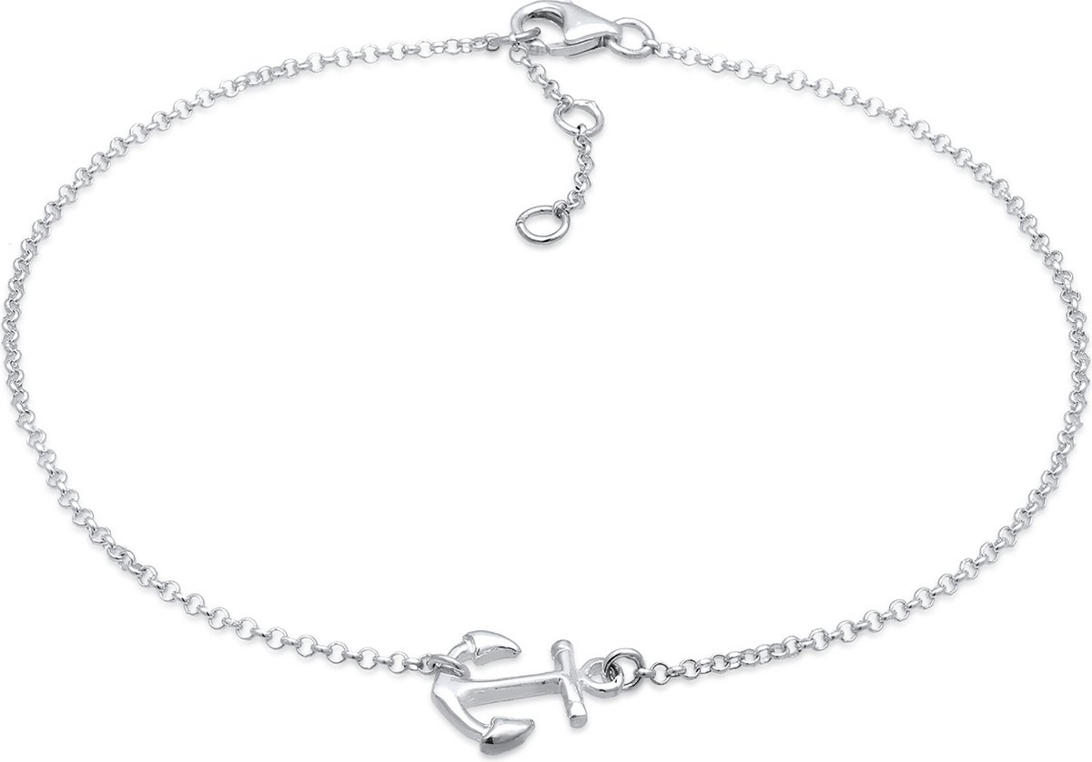 Elli Voetsieraden Anker 925 Sterling Zilver