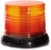Perel - Feu clignotant LED Oranje , rechargeable, avec fixation par vis, aimant et ventouse