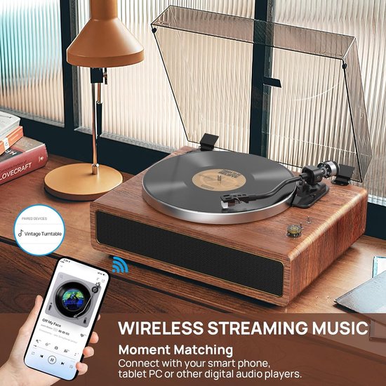 Vinyl Platenspeler Bluetooth-platenspeler Met Ingebouwde Luidsprekers Bluetooth Audio