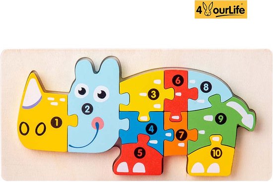 Vergelijk Prijzen: Montessori 3D Boerderijdieren Puzzel voor Kinderen