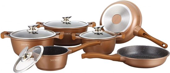 Royalty Line® BS1010 Pannenset Inductie 10 Delige Pannenset