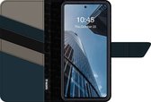 Valenta Snap - Étui de téléphone adapté pour Samsung Galaxy A72 Étui en Cuir Véritable Bookcase 2en1 Amovible - Zwart