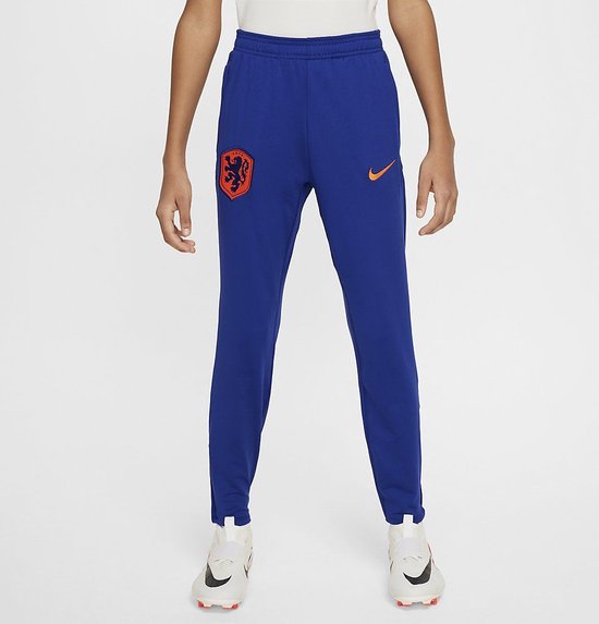 Nike Nederland 24/25 Strike Dri-FIT Knit Voetbalbroek Kids Deep Royal Blue Maat 140/152