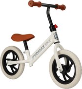 Loopfiets -12 inch - EVA banden -Lekvrij-Slijtvast- Balance Bike- Mat wit- Jongens en Meisjes
