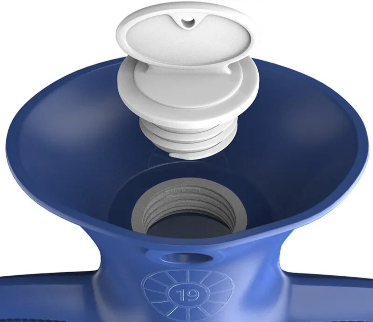 Actania Warmtekruik - Warmwaterzak Met Hoes - Warmwaterkruik - Warmtekussen - Knuffel Kruik - Bag - Sky Blauw 2000ml – foto 4