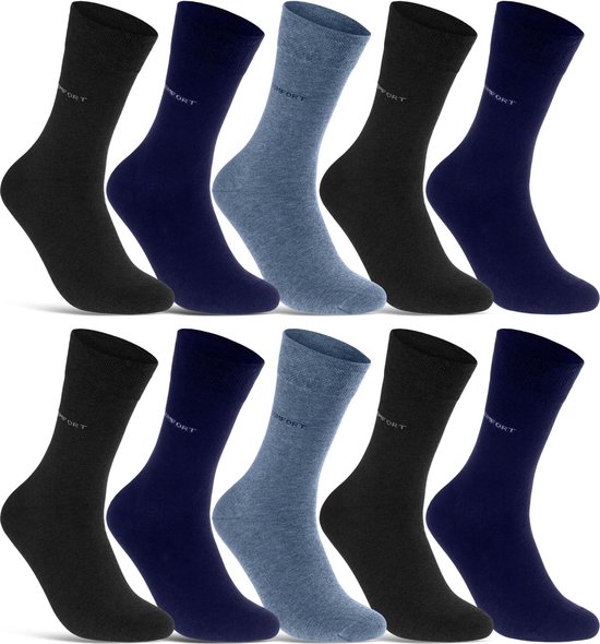 12 paar | Jeans pakket diabetes sokken | zonder knellende boord