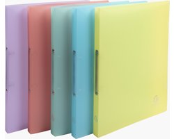 Exacompta ringmap Chromaline ft A4, 2 ringen van 1,5 cm, geassorteerde pastelkleuren