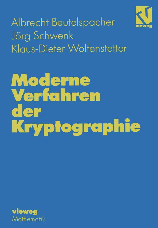 Moderne Verfahren der Kryptographie - cover