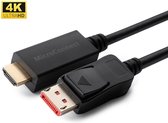 Bol.com Microconnect MC-DP-HDMI-10004K DisplayPort kabel 10 m Zwart aanbieding