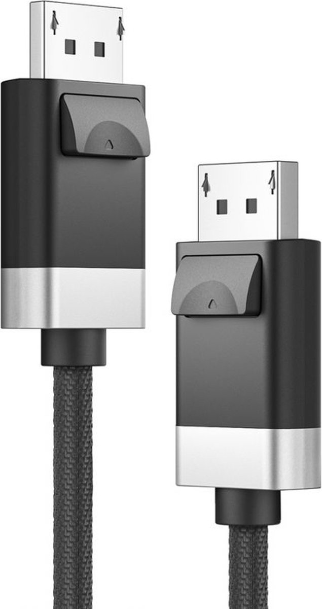 ALOGIC FUDP2-SGR DisplayPort kabel 2 m Grijs, Zwart