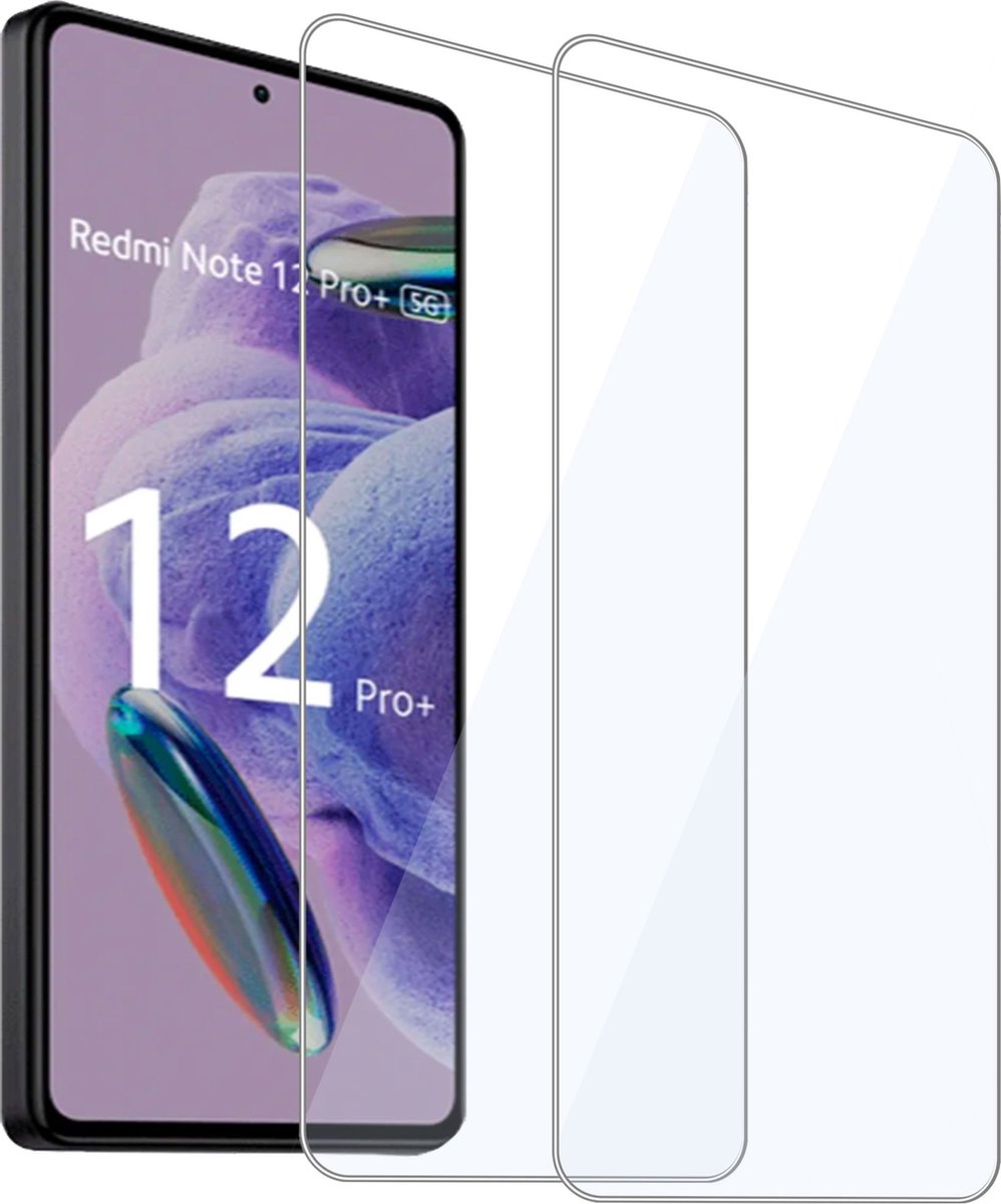 2x Geschikt voor Xiaomi Xiaomi Redmi Note 12 Pro+ - Screenprotector - Beschermglas - GuardCover