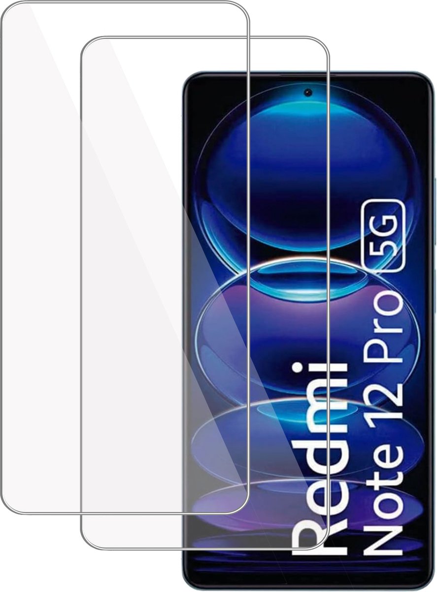 2x Screenprotector geschikt voor Xiaomi Redmi Note 12 Pro Screenprotector – Gehard Glas - Proteqt+