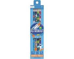 Ooly - Astronaut graphite pencils - 12 Potloden met ruimtevaart- of astronautenontwerp