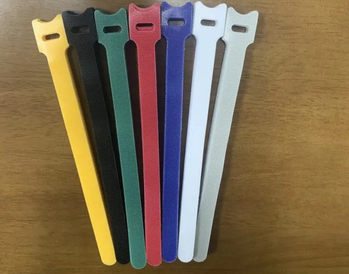 10 Stuks Herbruikbare Bevestiging Kabelbevestiging-Klittenband-Kabelbinders -Kabelorganizer-Verstelbare Kabelbeheerriemen -5 Kleuren