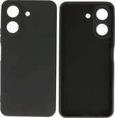 Hoesje Geschikt voor Xiaomi Redmi 13C 4G - Fashion Telefoonhoesje Backcover - Siliconen Hoesje - Zwart