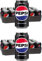 Pepsi cola - Zero - blik - Duo Pack - 2x 24x33 cl - NL