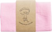 Laura’s Play Cotton - Speeldoek - Lichtrood - 50 x 50 cm - Jongleersjaaltje - Jongleerdoekje - Speelzijde - Organisch Katoen