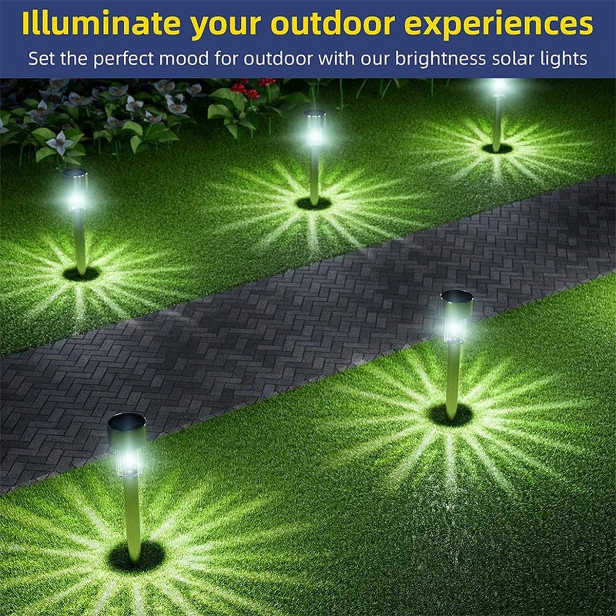 Sara Shop Solar wandlamp buiten solar tuinverlichting zonne energie solar tuinverlichting lichtsnoer Solar tuinstekers 7 Stuks