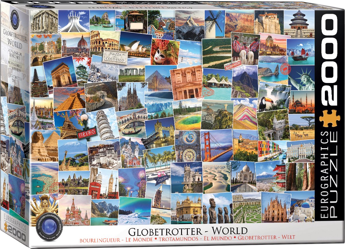 Globetrotter World Puzzel (2000 stukjes)