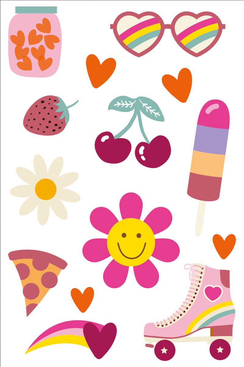 Folat - Tattoo boho girlz - 14 stuks