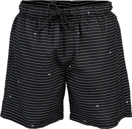 BRUNOTTI - cruneco-stripe men swim shorts - Zwart