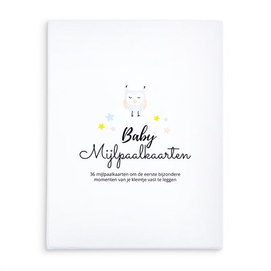 Baby Mijlpaalkaarten - 36 Milestone Cards Eerste Jaar - Babyshower Cadeau - Kraamcadeau Jongen Meisje
