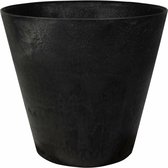 Artstone Bloempot Claire - zwart - D43 x H39 cm - met drainagesysteem - voor binnen en buiten - Artstone