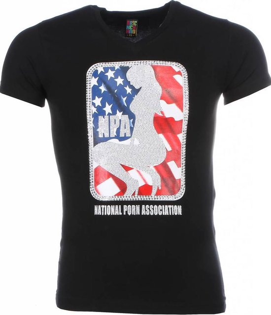 T-shirt - NPA Print - Zwart