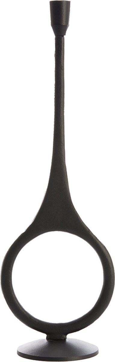 Kandelaar ANTIGA - Ø13x55cm - Zwart